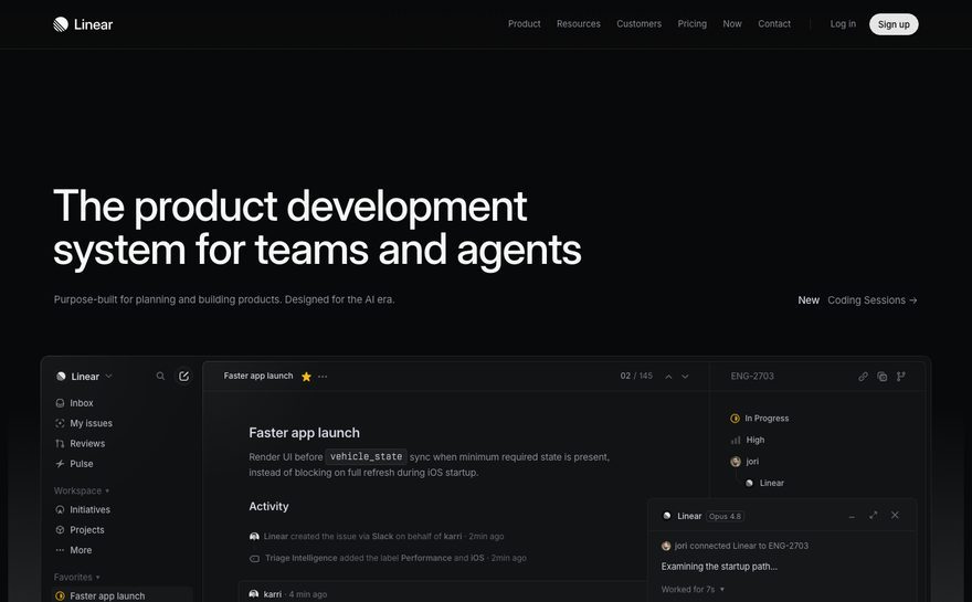 Linear homepage capture
