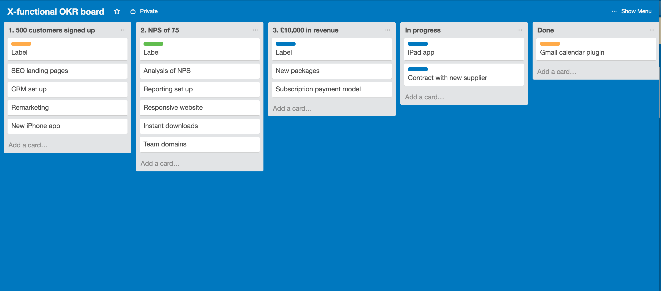 Templates for Trello