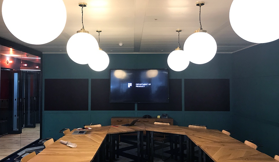 Department of Product on hands working