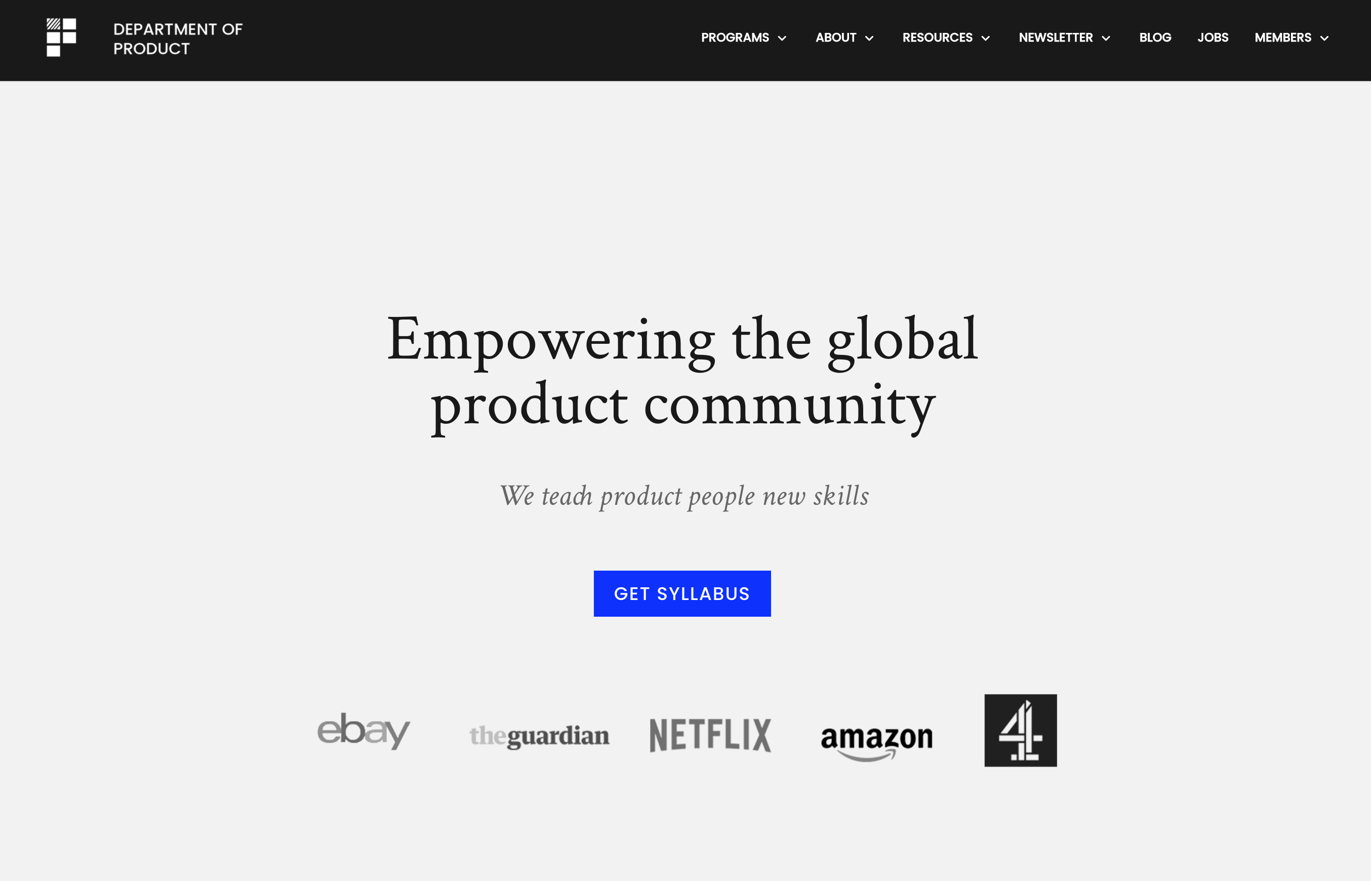 Department of Product